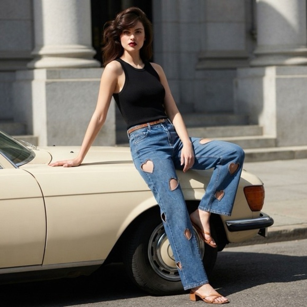 FREE PEOPLE Stoned Immaculate LOVE STREET Denim 25  W:13 R:9 L:33